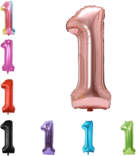 Vista 26 de Globo grande de helio con números 0-9 de 40 pulgadas para cumpleaños, bodas y fiestas (rojo, 9)