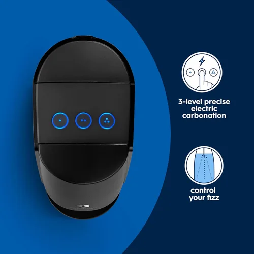 Vista 14 de SodaStream - E-TERRA - Máquina de soda PAQUETE DE VALOR 3 niveles automáticos de carbonatación Incluye 2 cilindros de CO2, 3 botellas aptas
