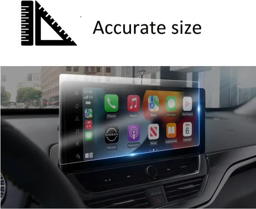 Vista 4 de Sprinoily - Protector de pantalla compatible con Altima 2023-2025, pantalla táctil de 12.3 pulgadas, antirreflejos, resistente a los golpes, vidrio