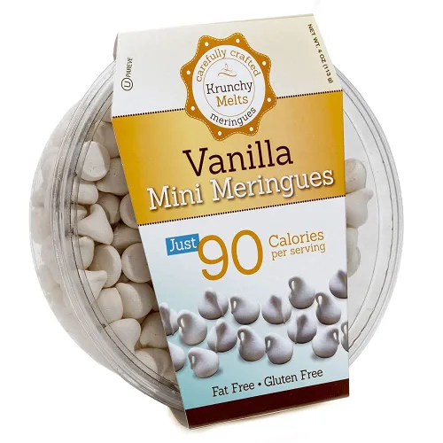 Vista 30 de Krunchy Melts Galletas originales de merengue Sabor S'mores Solo 90 calorías por porción Sin grasa, sin gluten, sin lácteos (4 onzas)
