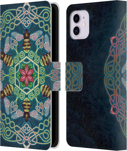 Vista 15 de Head Case Designs Funda de piel con licencia oficial de Brigid Ashwood Awen Celtic Wisdom 3, tipo cartera compatible con Apple iPhone 11