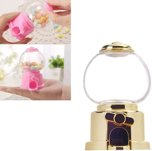 Vista 5 de Dispensador de cupcakes, 6 unidades, mini dispensador de caramelos, dispensador de caramelos de goma de mascar para recuerdos de fiesta