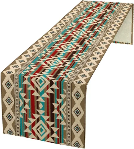 Vista 19 de YCness Camino de mesa con estampado de vaca, piel de vaca marrón, estilo occidental, decoración de casa de campo para el hogar, cocina, comedor, 13
