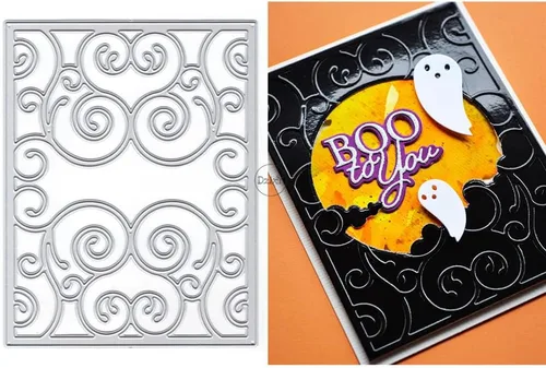 Vista 15 de DzIxY Troqueles de corte de metal de tela de araña de Halloween para hacer tarjetas, troqueles de papel de gofrado, plantillas de máquina de álbumes
