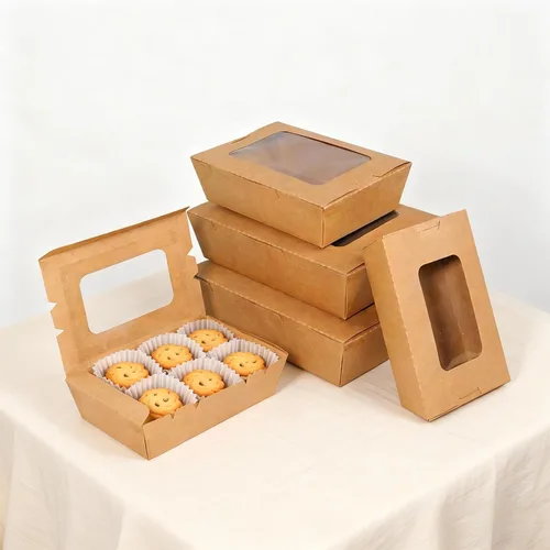 Vista 7 de SEUNMUK 30 cajas de comida marrón kraft de 40 onzas, contenedores desechables de papel kraft para llevar, recipientes de comida para llevar