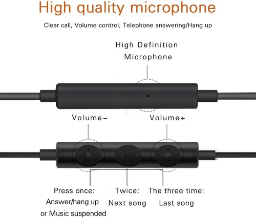 Vista 4 de MAXROCK Auriculares para dormir con cable Lightning Auriculares de dormir con cable para iPhone 14/13/12/11/10/9/8/XMax/7