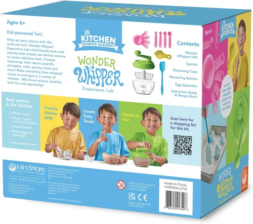 Vista 9 de MindWare Kitchen Science Academy Wonder Whipper - Juego de cocina divertido y educativo para niños de 6 años en adelante, mezclador de manivela