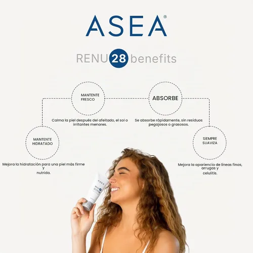 Vista 5 de ASEA gel para cuidado de la piel Renu 28 Redox de 2.7 onzas Contains Redox Molecules, Lightweight Gel, Face & Body Use, Clean Beauty Formula and