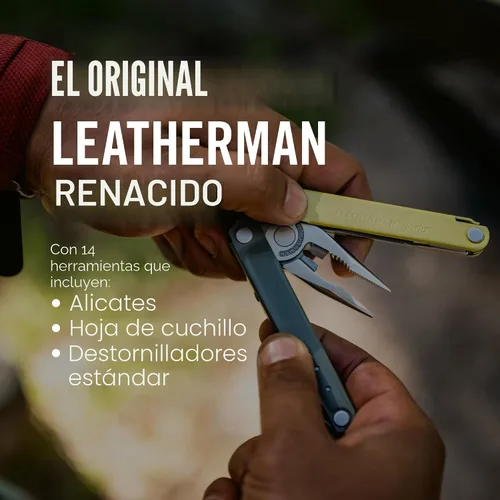 Vista 2 de LEATHERMAN, Bond, Multiherramienta ligera 14 en 1 para camping, senderismo y uso diario (EDC), fabricada en Estados Unidos, Mossy Slate