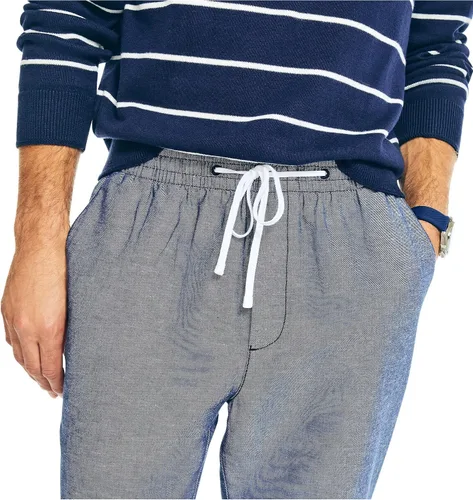Vista 4 de Nautica Men's Classic Fit Drawstring Linen Pant