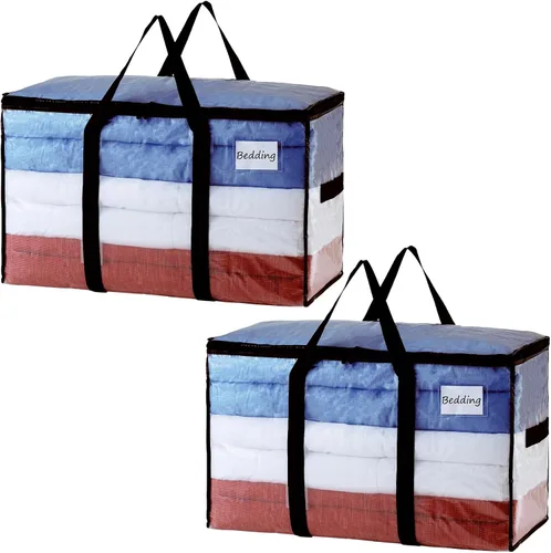Vista 10 de TAILI - Bolsas de mudanza extra grandes, paquete de 10 bolsas negras resistentes para almacenamiento con ventana visible, asas envolventes
