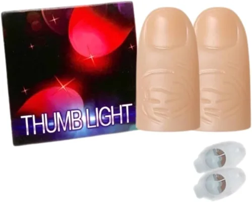 Vista 3 de MilesMagic Juego de 2 luces mágicas con punta de pulgar Luces de todas partes Luces intermitentes fáciles de hacer desde cualquier lugar de Azul