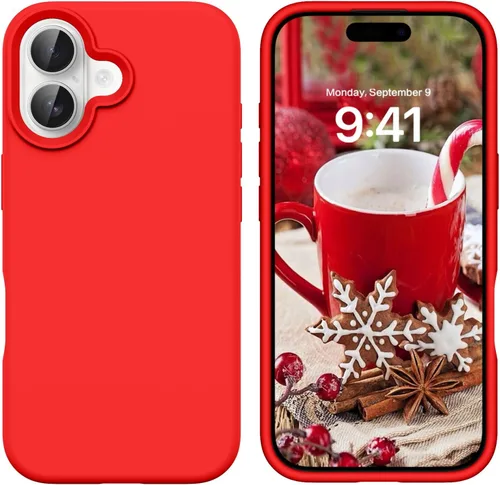 Vista 40 de GUAGUA Funda compatible con iPhone 17 Pro Max de 6.9 pulgadas, silicona líquida, goma de gel suave, delgada, forro de microfibra delgada