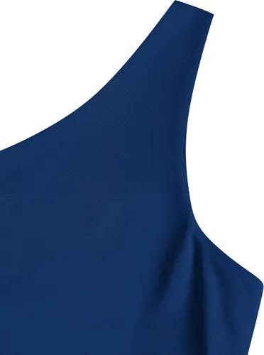 Vista 4 de ZAFUL Falda de 2 piezas para mujer con camiseta sin mangas, falda torcida de alta luz, vestido ajustado para fiesta, club, salida nocturna, cóctel