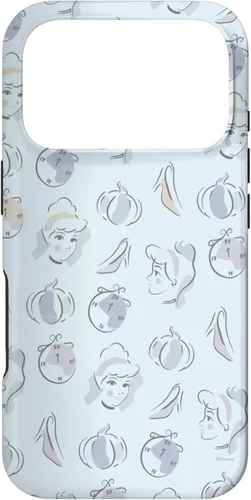 Vista 30 de Disney Carcasa para iPhone 17, diseño de acuarela de Cenicienta, color azul