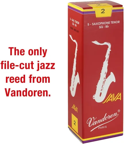 Vista 2 de Vandoren SR272R Saxo Tenor Java Red Cañas Fuerza 2; Caja de 5