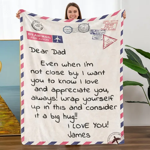 Vista 10 de TURMTF Manta personalizada con foto para mamá de hija e hijo, regalos de boda personalizados para ella, él, pareja, esposa, marido, novia, novio