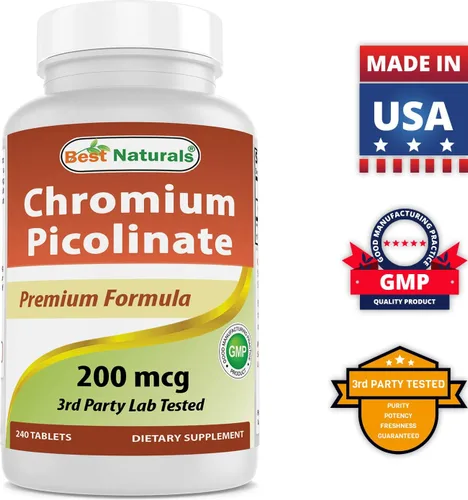 Vista 6 de Best Naturals Raíz de glucomanano de Konjac 2000 mg y picolinato de cromo 200 mcg
