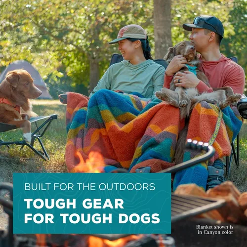 Vista 7 de Wilderdog Manta impermeable para perro Sherpa Fleece - 50" x 40" - Canyon