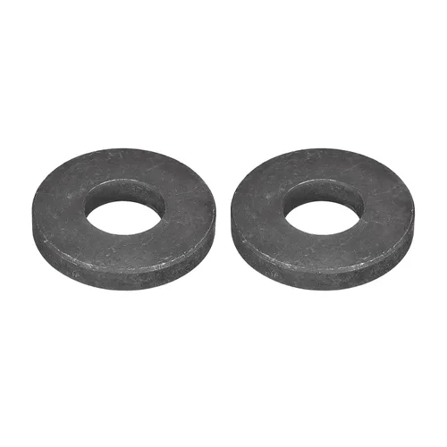 Vista 24 de Uxcell Arandela plana de acero al carbono para pernos M8, 10 piezas M8 x 16 x 1.5mm, aleación de acero negro oxidado de grado 8.8, sujetadores