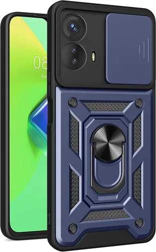 Vista 78 de Compatible con carcasa de soporte Infinix Zero Ultra 5G, con cubierta de lente de cámara deslizante compatible con funda Infinix Zero Ultra 5G Negro