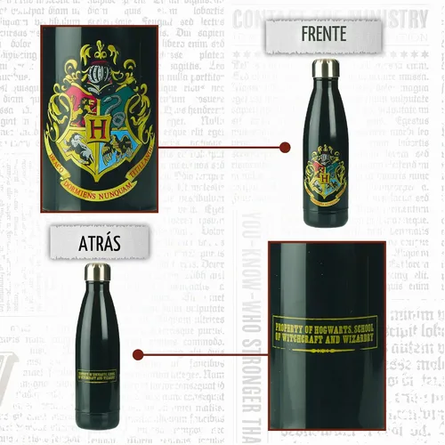 Vista 5 de Harry Potter Hogwarts - Botella de agua de aluminio con licencia