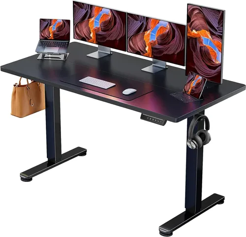 Vista 25 de ErGear - Escritorio eléctrico de pie de altura ajustable, escritorio para estar sentado o de pie de 31.5 x 18.9 pulgadas, escritorio de computadora