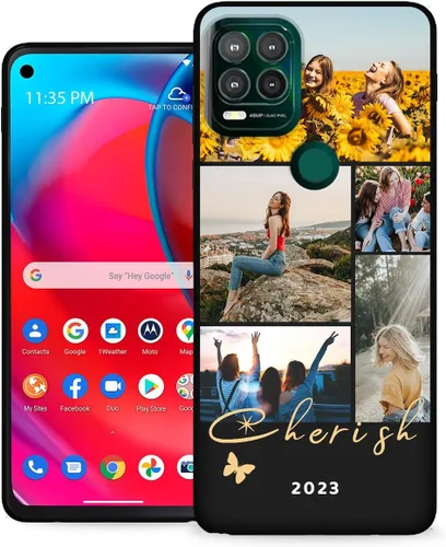 Vista 20 de Funda personalizada para Motorola Moto G Stylus 5G con nombre de foto y texto – GStylus 5G personalizada para teléfono móvil/smartphone/teléfono