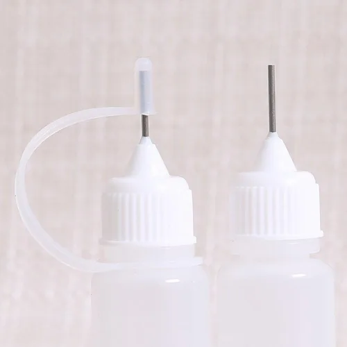 Vista 5 de Aplicador de punta de botella de precisión de 1.0 fl oz, punta de aguja, botella de pegamento, herramienta de quilling, apriete de precisión de 10