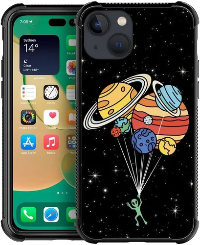 Vista 27 de Funda compatible con Google Pixel 4A 5G, sistema solar de globo alienígena, diseño de patrón increíble, a prueba de golpes, antiarañazos, carcasa