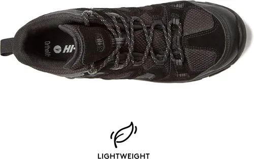 Vista 4 de HI-TEC Ravus WP - Botas de senderismo impermeables para hombre, ligeras y transpirables para exteriores