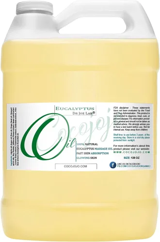 Vista 2 de Aceites de masaje de eucalipto para relajación de tejidos profundos, 128 onzas, a granel, mezcla de aceites de grado prémium perfecta