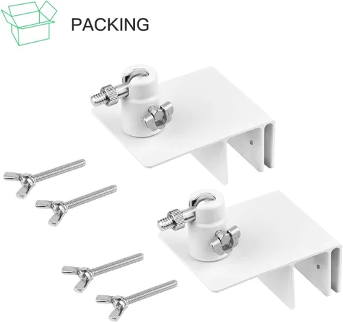 Vista 7 de Paquete de 2 soportes de canalón compatibles con el panel solar Arlo Essential, Arlo Pro 5S/Pro 4/Pro 3/Pro 2/Ultra 2/Ultra/Panel solar, ángulo