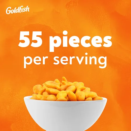 Vista 5 de Goldfish Galletas de queso cheddar, bolsa de 10 onzas