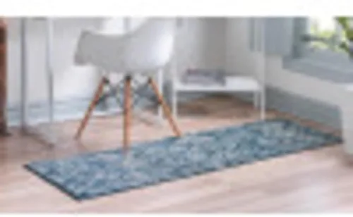 Vista 5 de Unique Loom Sumter Collection - Alfombra de área Brewton (2 pies x 6 pies, azul marino/azul)