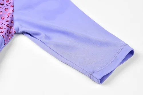 Vista 6 de ReliBeauty Disfraz de sirena con lentejuelas para niñas pequeñas