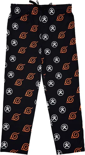 Vista 4 de Bioworld Naruto Symbols - Conjunto de dormir para hombre