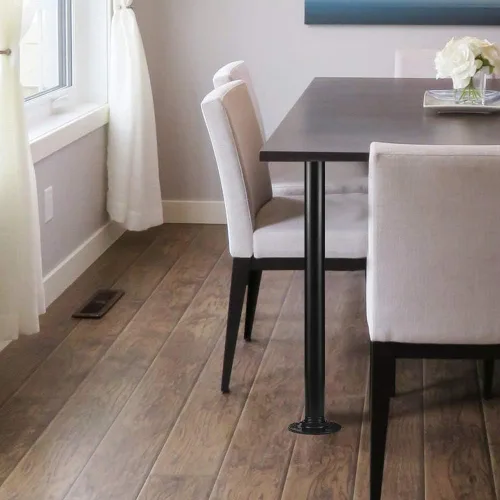 Vista 6 de GeilSpace Tubo de metal negro precortado de 1 x 2 pulgadas, acero industrial que se adapta a tuberías y accesorios roscados estándar de una pulgada