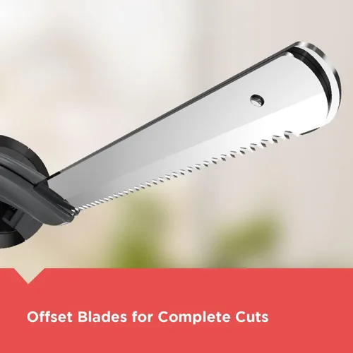 Vista 12 de Black+Decker Cuchillo eléctrico Comfort Grip con cuchillas de acero inoxidable de 7 pulgadas