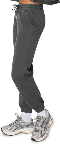 Vista 52 de Cali1850 Pantalón deportivo Cloud Nine Fleece para mujer, cintura alta, ajuste holgado, dos bolsillos, cintura elástica con cordón