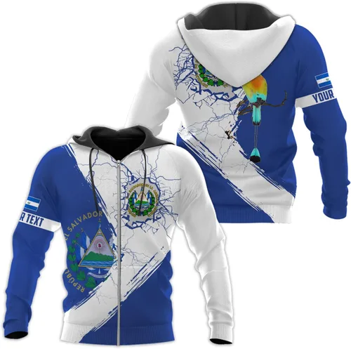 Vista 6 de Camisa personalizada de El Salvador Camiseta personalizada con la bandera de El Salvador para hombres, mujeres, regalo del orgullo salvadoreño de El