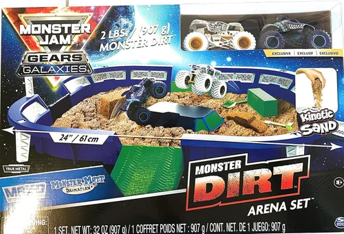 Vista 8 de Monster Jam Gears Galaxies Monster Dirt Arena Set - Construye tu propia arena
