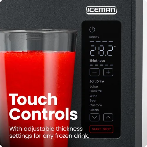 Vista 3 de Iceman Slush-Ease - Máquina de granizado para bebidas congeladas y máquina de granizado con 5 ajustes preestablecidos + opción personalizada
