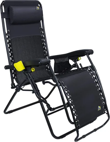 Vista 4 de GCI Outdoor Freeform Zero Gravity - Silla de campamento regular, color negro