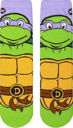 Vista 5 de Odd Sox, Nickelodeon TMNT Teenage Mutant Ninja Turtles, 90's Cartoon, Fun Socks