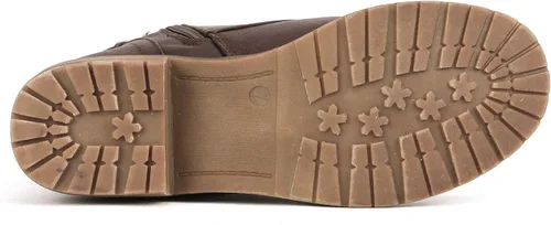 Vista 6 de DREAM PAIRS Botines de combate con cordones para mujer