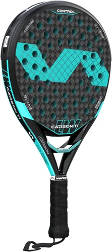 Vista 5 de Varlion LW Carbon Ti - Raqueta de pádel - Forma redonda para un máximo control - EVA Softcore, marco de carbono y fibra de vidrio, perforación