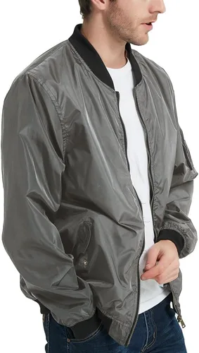 Vista 4 de MADHERO - Chaqueta de piloto ligera y entallada para hombre