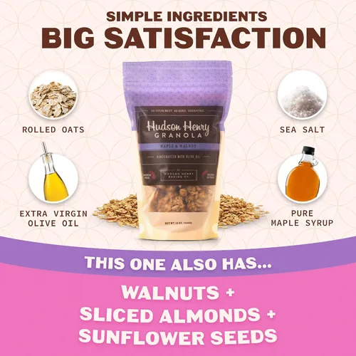 Vista 3 de Hudson Henry Baking Co., Granola de arce y nuez, 12 onzas