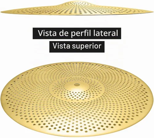 Vista 5 de Paquete de platillos de bajo volumen 14"/16"/18"/20" 5 unidades Dorado